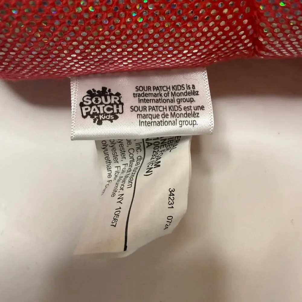 iScream Sour Patch Kids Red Sparkle Plush IT'SUGAR